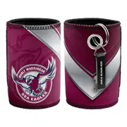 Manly Sea Eagles NRL Bottle Opener Keyring and Beer Can Bottle Cooler Stubby Holder