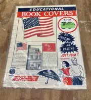 Vintage Educational Book Covers Presidents Kennedy Johnson USA Flag Ross NOS