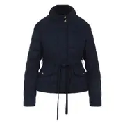 [Moncler] Moncler Bussettes Quilted Belted Jacket I NUMERIC BLUE