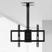 Adjustable Height Ceiling TV Mount - Ceiling TV Mount Stand, Full Motion TV Ceiling Mount, for 45-80 Inch TV Swivel and Tilting Bracket, Metal Expansion Screw Fixing(1000-2000mm)