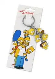 The Simpsons Keyring Keychain Movie Comics Cartoon Jewellery Bart Homer Gaming