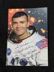 Fred Haise Autograph Signed Photo Includes Apollo 13 LMP Inscrip. See Descrip