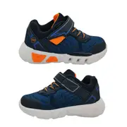 Bolt Cannon Boys Shoes LED Light Up Sole Runners Hook and Loop Flex Sole