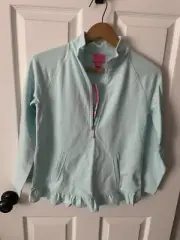 Lilly Pulitzer Mini Killian Popover NWT Girls Size XL 12-14 Whisper Blue