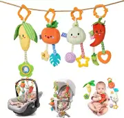 TUMAMA KIDS Baby Vegetable Hanging Rattle - Soft Plush Rattle Toy with Sound ...