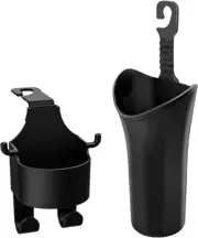 Car Seat Back Organizer with Cup Holder Umbrella Holder Trash Can Hook 1 Set