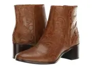 PATRICIA NASH MARCELLA COGNAC PRINTED ANKLE BOOTS SIZE 11 M - NEW