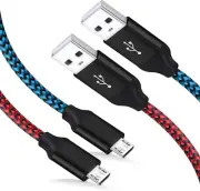 (2Pack) Micro USB Cable 15ft/5M, Extra Long Braided Charging Cords
