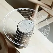 300mm Round Centre Finder Compass for Wood Turners Lathe Work Clear Acrylic Drawing Circles Diameter