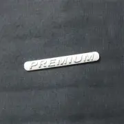 1x PREMIUM Silver Plastic Sticker Badge Decal Emblem Engine Sports Car Hatchback (for: Peugeot)
