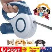 3/5M Retractable Dog Lead Leash Long Stong Extendable Lockable Rope Heavy Duty