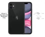 Apple iPhone 11 Physical Dual Sim Modification A2111 A2223 Two Nano SIM card OEM