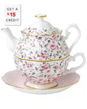 Royal Albert New Country Roses Tea For One with $15 Credit