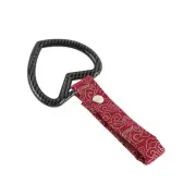 Car Accs JDM Heart Shape TSURIKAWA Carbon Ring Red Clouds Nylon Handle Strap