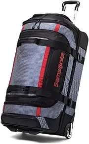 [Samsonite] Unisex-Adult Ripstop Wheeled Rolling Duffel Bag, Blue, 30 Inch, Ripstop Wheeled Rolling Duffel Bag