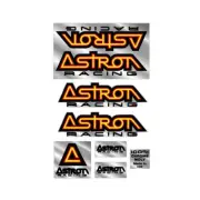 Astron - BMX racing chrome decal set - old school bmx