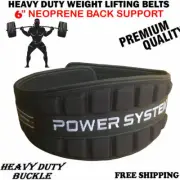Body Building Weight Lifting Fitness Gym Neoprene Wide Double Back Support Belt