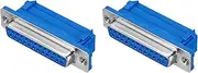 uxcell D-sub Connector DB25 IDC Crimp Connector Female Socket 25-pin 2-Row Female Serial Port Terminal Breakout for Mechanical Equipment CNC Computers Pack of 2