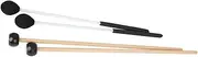 Kisangel 2 Pairs Durable Marimba Mallets Practical Percussion Sticks for Xylophone High Grade Rubber Hammers for Beginners and Giving