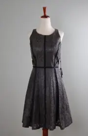 ADRIANNA PAPELL NWT $186 Lace Lasercut Lined Padded Bust A-Line Dress Size 8