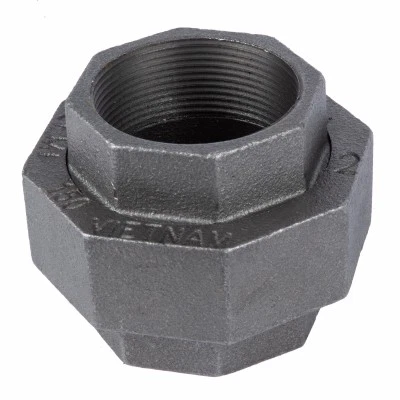 5 Pack Black Pipe Union, Brass/Iron, 1.25-In. 521-706HN
