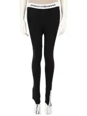 Black Logo Elastic Band Leggings