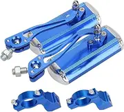 Bicycle Rear View Mirror HandleBar Bikes Viewing Mirror Pair Blue