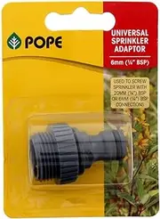 Pope Sprinkler Adaptor 20mm (3/4 Inch) or 6mm (1/4 Inch BSP) Connections Garden