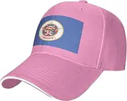 SSIULUS Minnesota State Flag Casquette Cap Hats,Trucker,Baseball Cap with Snapback,Perfect for Summer,Golf