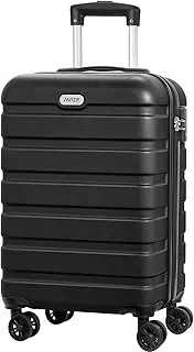 [AnyZip] Luggage Carry-On Lightweight Suitcase PC ABS Hardside Luggage with Spinner Wheels 20 Inch Black
