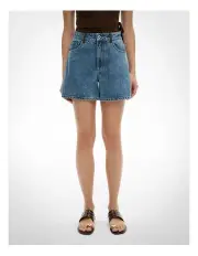 [Witchery] Contrast Denim Shorts in Tinted Wash Denim