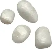 Tumbled Crystals, Pack of 6, White Agate, One Size
