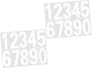 HOMSFOU Mailbox Number Stickers Set Reflective Decals Easy Application Fade Tear Resistant for Homes Offices