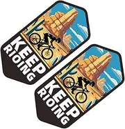 Cycling Decals,Decorative Water Bottle Decals - Waterproof Mountain Cycling Stickers, Decorative Decals for Water Bottle, Suitcase, Laptop Decals