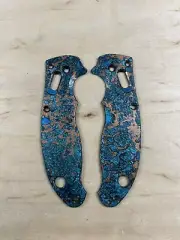 Nodak Custom “Contaminated” Shipwreck Copper Spyderco Manix 2 Handle Scales