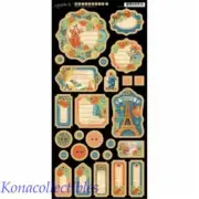 Graphic 45 WORLD'S FAIR Journaling Chipboard New! Art Nouveux