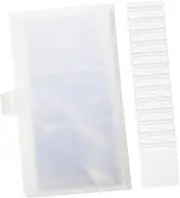 CATIEBYE 1 set Jewelry Storage Book Transparent Organizer Album with Slots Self Sealing Bags Dustproof and Resistant Jewelry Collector for Rings Necklaces Earrings and Bracelets