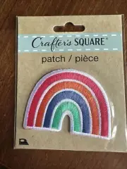 Crafter's Square Sew Iron-On Rainbow Patch Brand NEW! COLORFUL