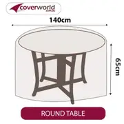 Outdoor Round Table Cover - 140cm Diameter