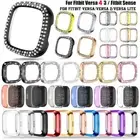 For Fitbit Versa 3 4/Fitbit Sense Screen Protector PC/TPU Case Shockproof Cover