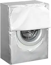NUZAMAS Washing Machine Cover 65x65x90cm Waterproof Washer Cover UV Resistant Full-Automatic Wheel Top Load Washing Machine Cover Sunscreen Dustproof