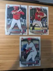 2025 1st Bowman - Angels - Kevyn Castillo, Cole Fontenelle, George Klassen