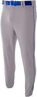 A4 Men's Pro-Style Elastic Bottom Baseball Pant