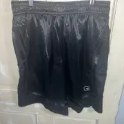 And1 Mens Basketball Gym Court Shorts Adjustable Waist Medium 11 Inseam Black