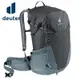 【deuter 德國】 FUTURA透氣網架背包/健行包27L 3400321黑/水藍