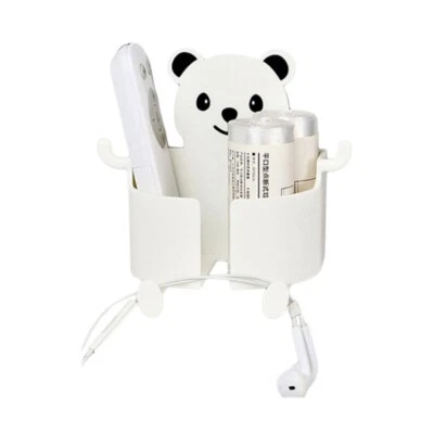 Remote Control Holder Rack Self Adhesive Mobile Phone Charging Stand with Hook