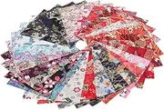 UTHCLO 30sheets Patchwork Fabric Thicken Material Printing Squares for Crafting and Quilting Projects for Handmade Ornaments and Home Decor