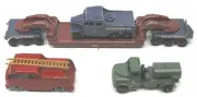 1960's Vintage Lesney Die Cast Metal Pickford Low Boy Truck Fire Engine Water