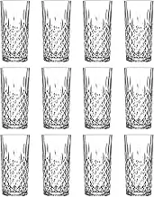 LAV 12x Clear 355ml Odin Highball Glasses - Tall Hi Ball Glass Water Gin Juice Cocktail Drinking Glassware Tumblers Set
