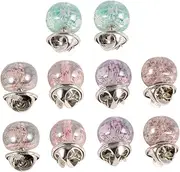 [TEHAUX] 10pcs Pins Buckle Lapel Pin Set Collar Corsage Brooch Fashion Accessory (Girl Style)